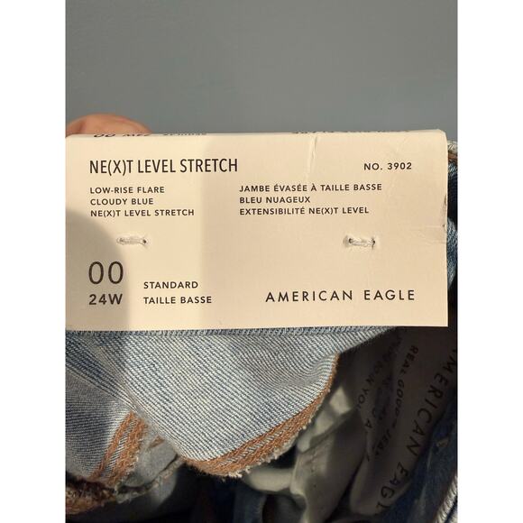 American Eagle NE(X)T Level Stretch Low-Rise Flare Jeans - Picture 4 of 5
